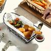 French Fries Basket Snack Bucket Chip Fried Chicken Storage Basket Food Frying Basket Oil Strainer Creative Tableware Container