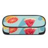 Pen Case Portable Durable 300D Polyester Full Zipper Closure with Pen Slots Mesh Pocket and Spacious Main Compartment for Students