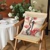Vintage Floral Cushion Cover Silky Short Plush Invisible Zipper Dustproof Sofa Pillow Case for Home Decor