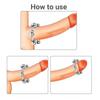 Men's Six Beads Lock Precision Sleeve Ring Stainless Steel Metal Penis Ring Sex Toys for Men Male Delay Ejaculation Cock Ring Glans Stimulator