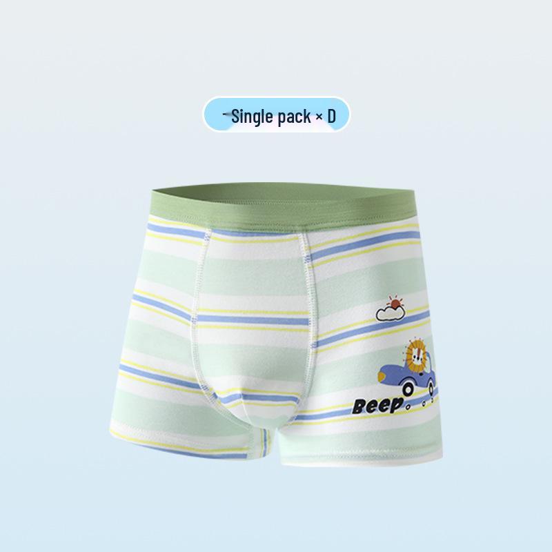 Set of 26 New Boys' Cotton Boxer Briefs - Antibacterial, Skin-Friendly, Breathable Four-Corner Shorts