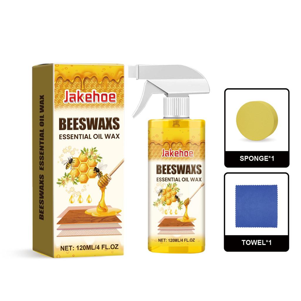 Wood Polish Beeswax Spray - Furniture Care & Color Protection - Nourishing & Anti-Cracking Wood Treatment