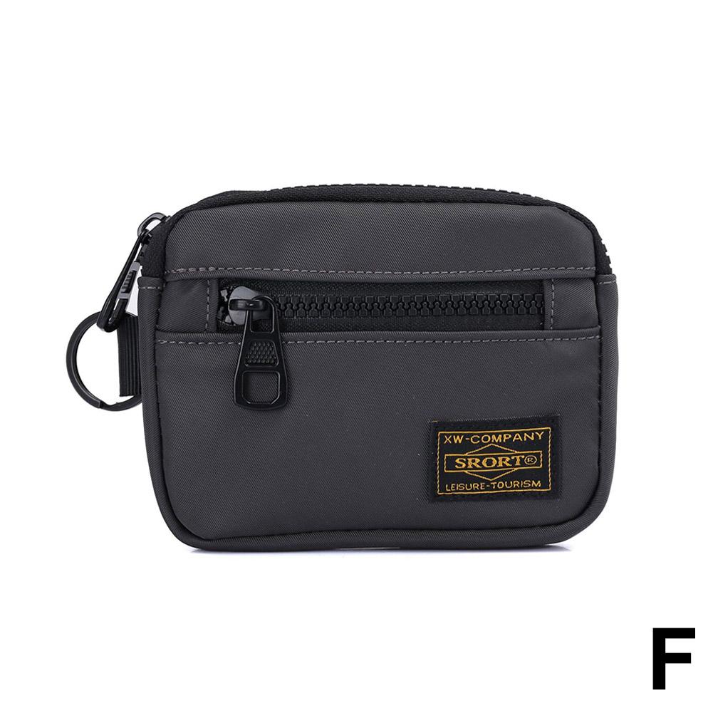 Oxford Cloth Coin Purse Portable Small Card Bag Casual Retro Canvas Zipper Key Holder Trend Youth Fashionable Oxford Cloth Purse