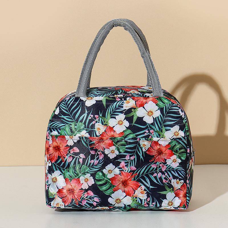 Insulated Large-Capacity Oxford Cloth Lunch Bag for Students