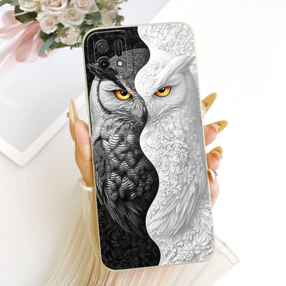 For Oppo A16k CPH2349 Casing For Oppo A16e CPH2421 Cover Fashion Cartoon Cute Funny Painted Silicone Phone Case