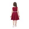 Girls' Sleeveless A-line Belted Dress - 7 Colors Available
