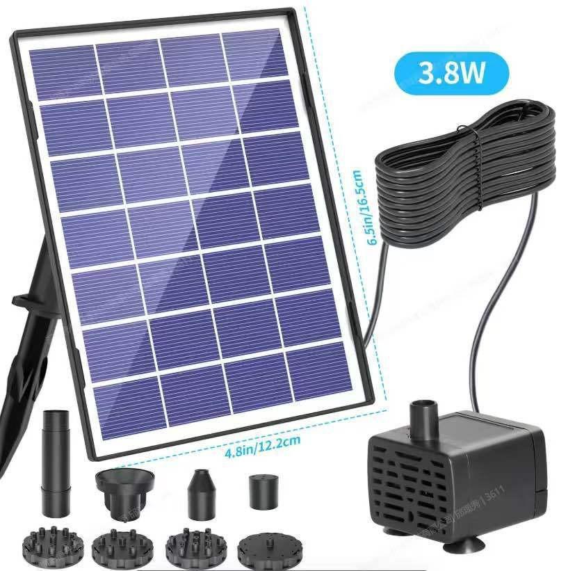 Solar Rockery Water Feature: Automatic Fountain Pump for Fish Pond and Courtyard Landscaping.
