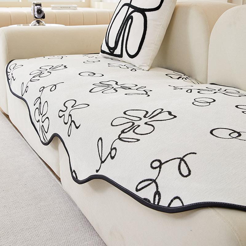 

Легкая роскошная высококачественная шенилловая диванная подушка нерегулярная Four Seasons Universal Universal Cover Cover 90*90cm