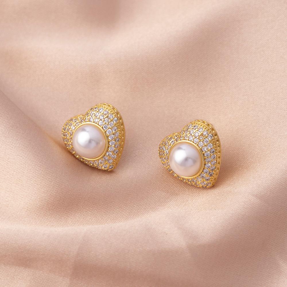 Luxury Women's Zircon Pearl Earrings – Stylish Pendant Dangles for All Face Shapes
