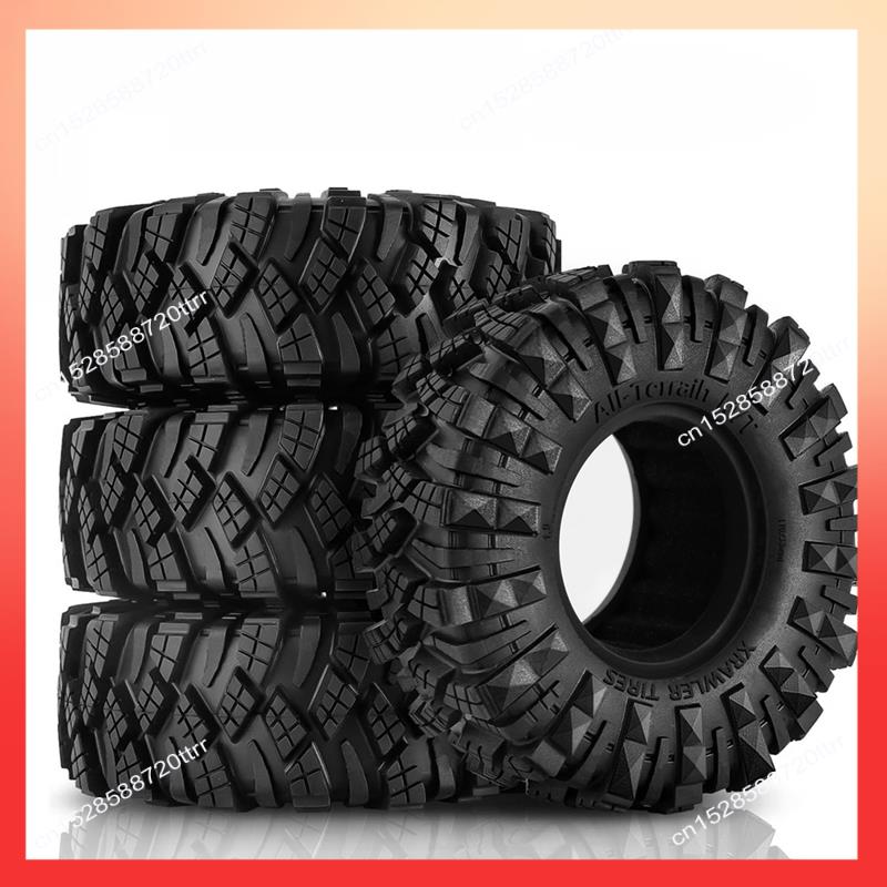 

ABNR 1.9 Inch Mud Terrain Tires Mud Wheels For Axial SCX10 PRO SCX10 UTB18 TRX4 Redcat Gen8 7VS4-10 1/10 RC Tracked Vehicles Par чёрный