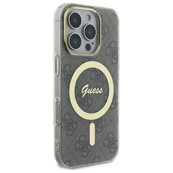 Guess GUHMP16LH4STW iPhone 16 Pro 6.3" Brown/brown Hardcase IML 4G MagSafe