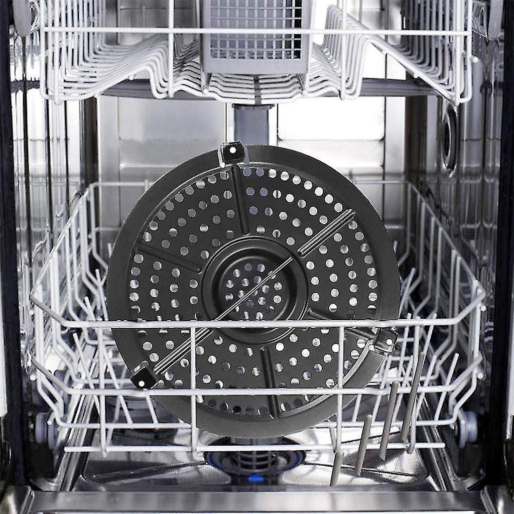 Air Fryer Replacement Parts Tray Upgraded Round Grill Crisper Plate Non-Stick Air Fryer Accessories Rack Dishwasher Safe