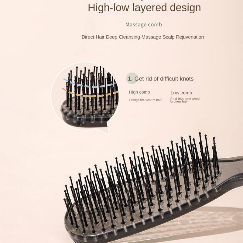 Layered Magic Comb for Dry and Wet Use Scalp Massage Smooth Hair Anti-Static and Volumizing