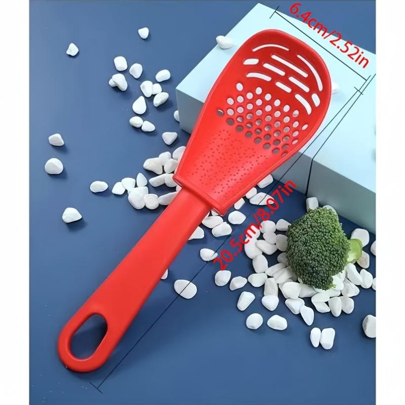 1PC Kitchen Multifunctional Grinding and Cooking Spoons, Pounding and Draining Sieve Protein Separation Spoon Kitchen Items