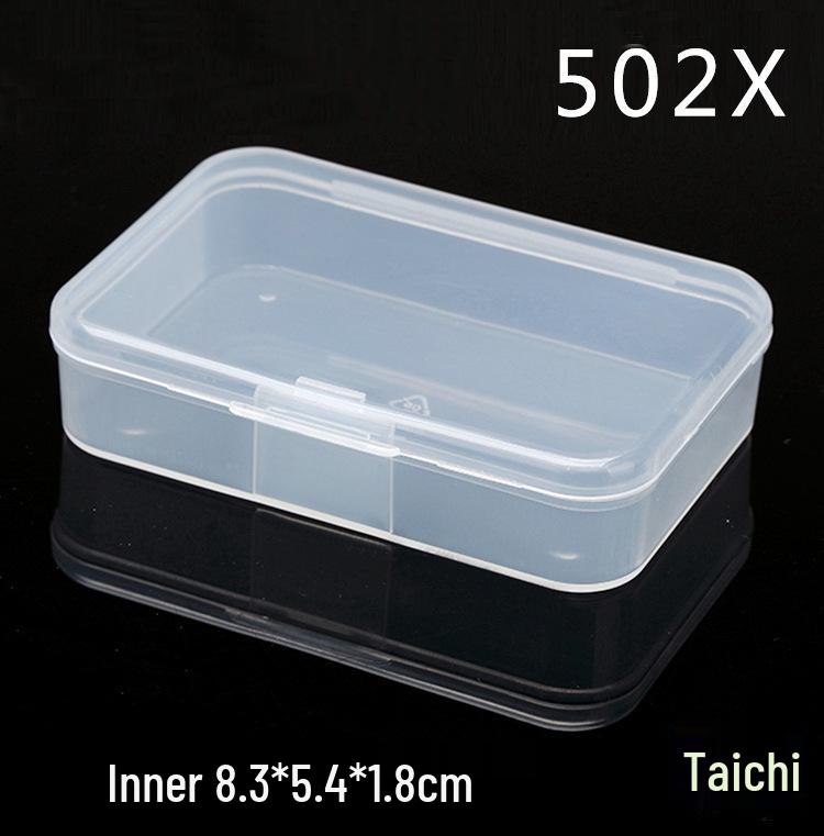Rectangular Transparent Plastic Storage Box for Accessories and Screws
