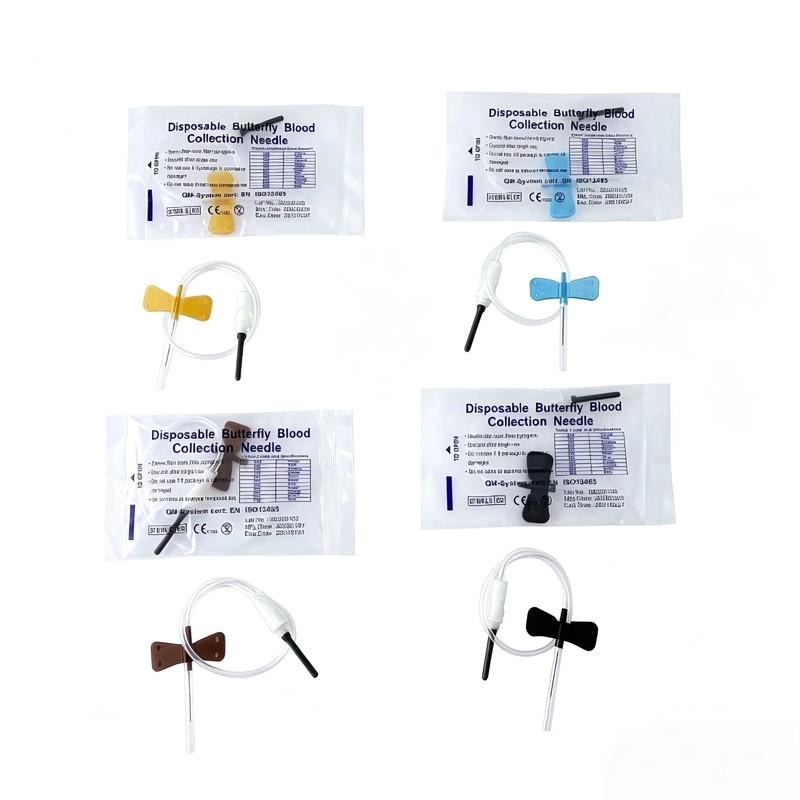 Veterinary Disposable Sterile Double-Bladed Venous Blood Collection Needle for Cats and Dogs, 50-Pack Affordable Packaging