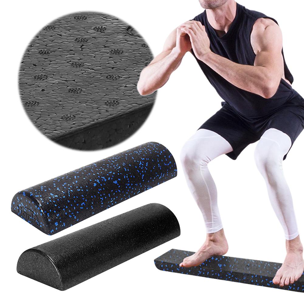 Half Round Yoga Massage Roller Column Muscle Relaxation Yoga Column Roller Tool Foam Massage Roller Stick for Home Gym Exercise