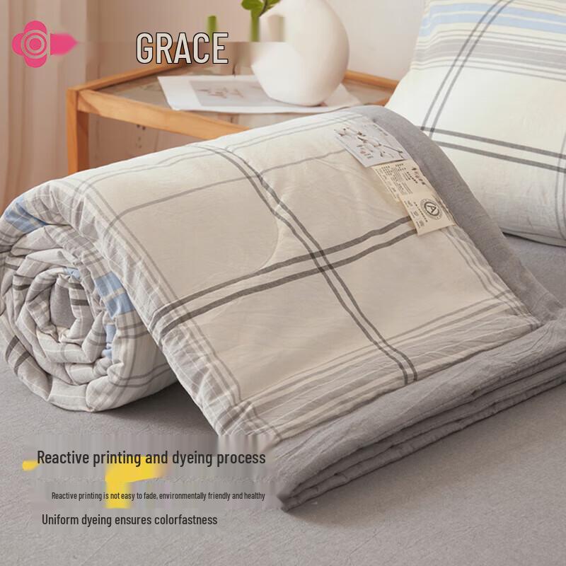 Jieliya 100% Baumwolle Sommerdecke