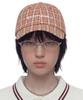 Eondeokeonteulol Check Pattern Logo Ball Cap Didone / Authentic B B / Pink Check
