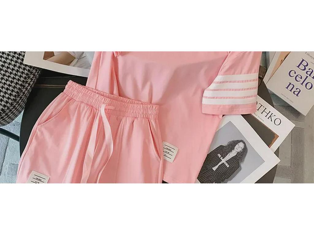 2025 TB Women's Four-Bar Sports and Leisure Shorts Set - Classic Fashion Two-Piece Suit for Summer