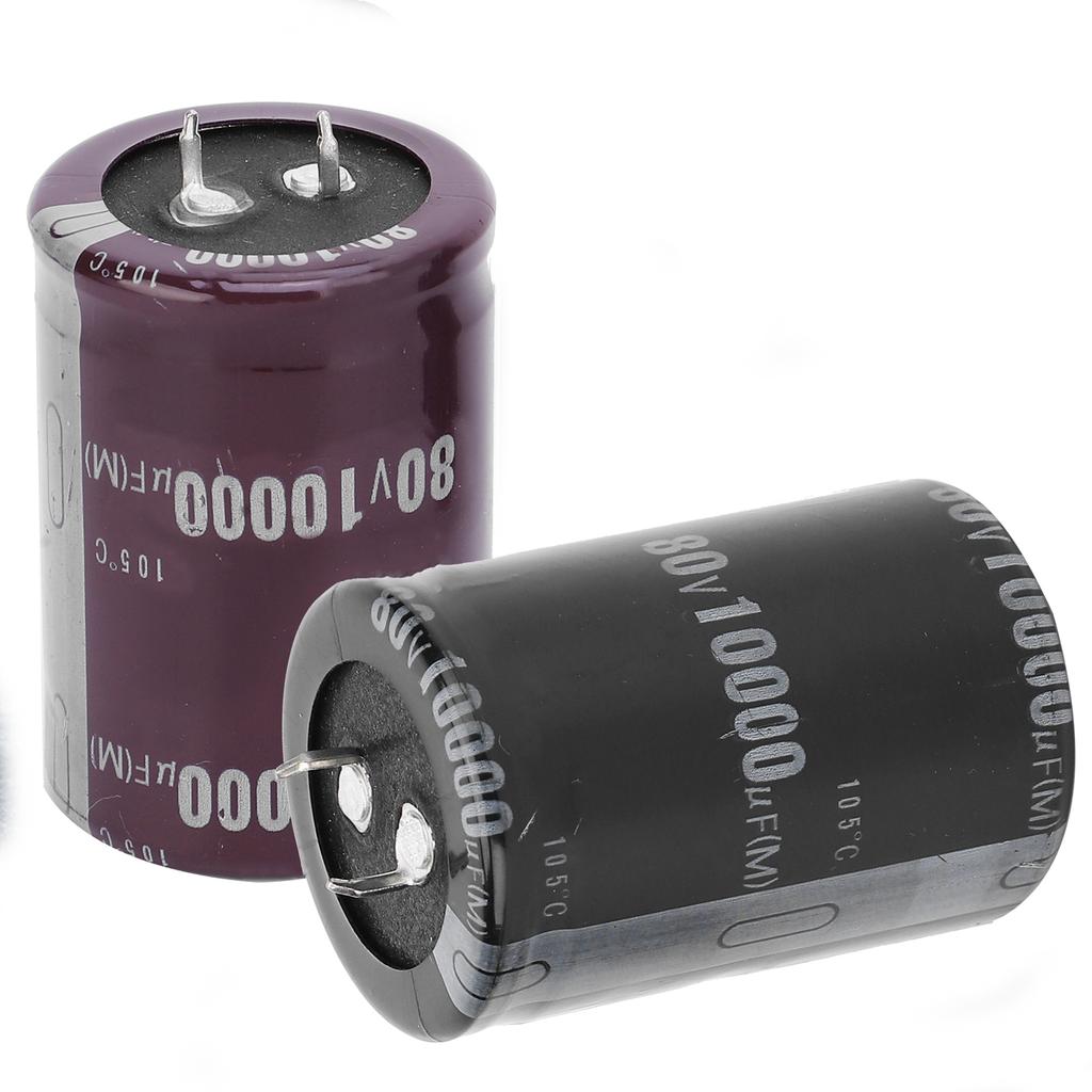 2Pcs Aluminium Electrolytic Capacitor 10000microfarad 60V 105 celsius  for Amplifier Sound Equipment LED Light