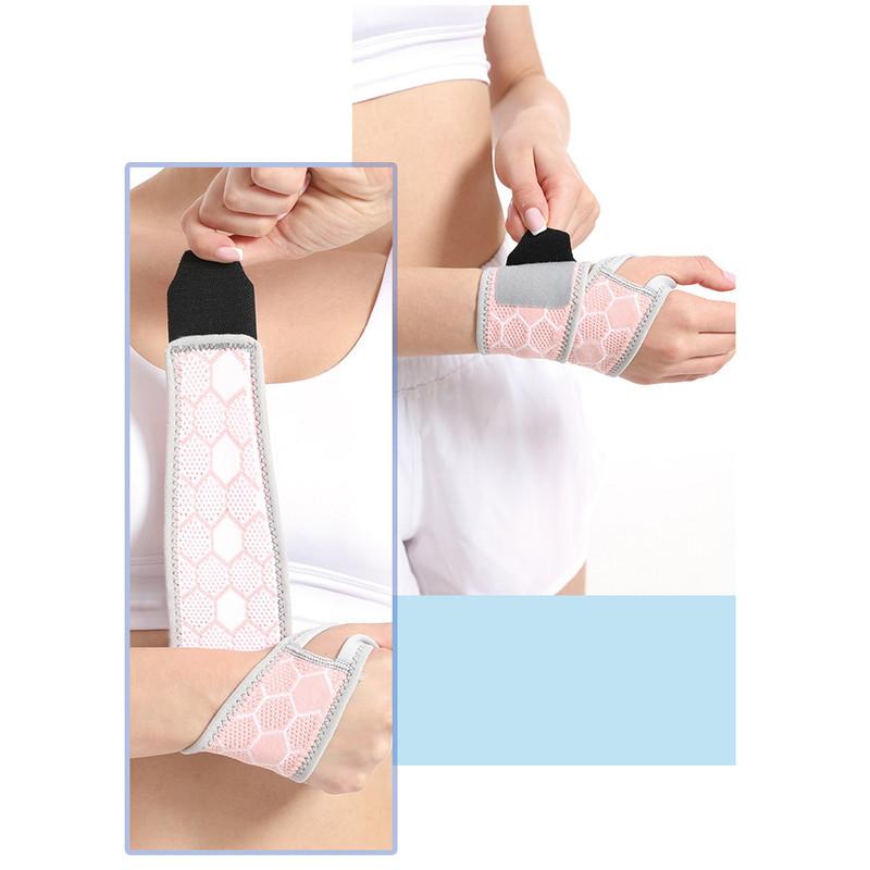 Protetores de Pulso para Esportes e Fitness Badminton Envoltório de Pulso Protetores Respiráveis Bainha Tendinosa Proteção para as Mãos Bandagem Equipamento de Fixação