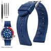 Měkký gumový vaflový řemínek k hodinkám 20 mm 22 mm pro Seiko Skx007 Abalone Water Ghost Řemínek na hodinky Pánský Černý Zelený Modrý Silikonový Náramek
