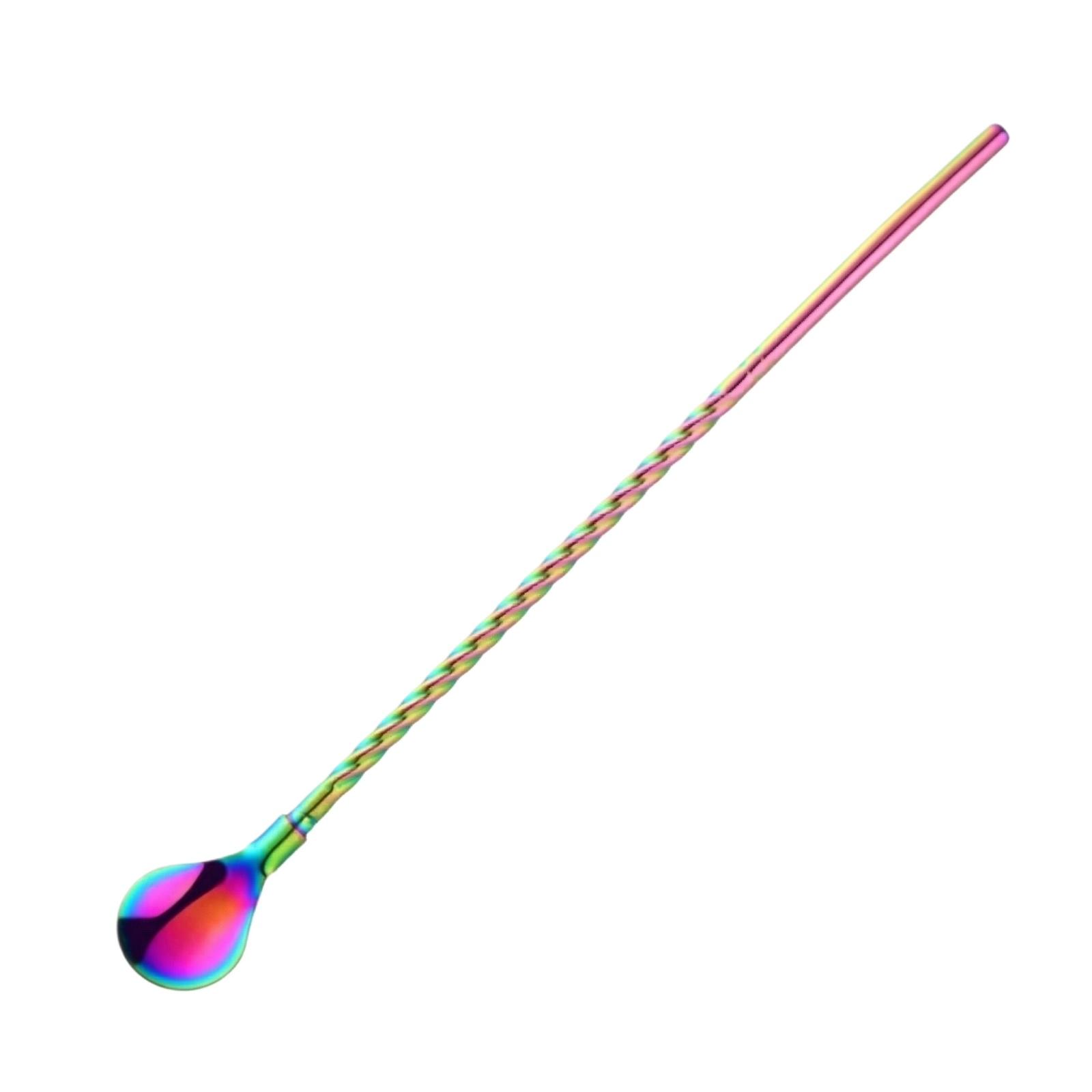 Stainless Steel Straw Spoon Tube Spoon Integrated -Use Mixing Spoon one size