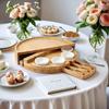 Holz Käse Servierplatte Set, Komplett mit 3 Messern und 3 Schalen, Ideal für Unterhaltung, mit Perfektes Geschenk für neues Zuhause, Hochzeit, Brautparty