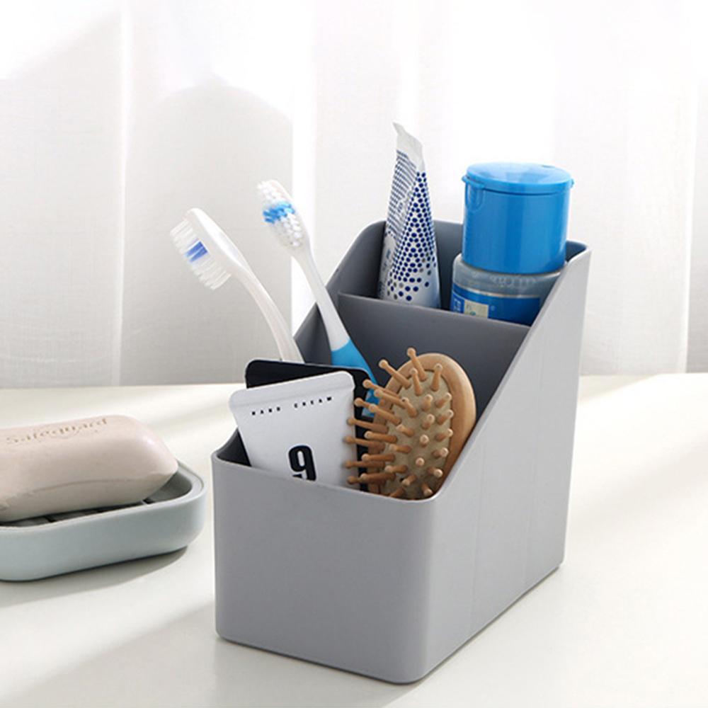 Makeup Organizer Box Plastic Creative 5 Grid/3 Grid Home Desktop Storage Box Cosmetics Storage Large Storage Box