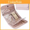 Portable Mini Jewelry Roll With Foldable Design For Travel And Storage