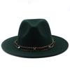 European and American High-quality Wide-brimmed Men's and Women's Fedoras, Fashionable Woolen Top Hats, and a Panama Jazz Felt Hat.