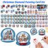 Weihnachts-DIY-Diamantmalerei Grußkarte Neu 2025 Weihnachtsfest-Karte Gefaltet Tägliche Wunschkarten Geschenke für Familie Freunde Liebhaber