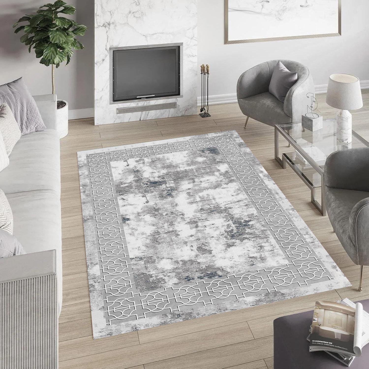 

Rovigo Home Washable Printed Carpet RVG0970-FNL219 50x80 серый