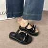 Slippers Women's Small People Show Height 2025 New Summer Beach Non-slip White Slippers Women