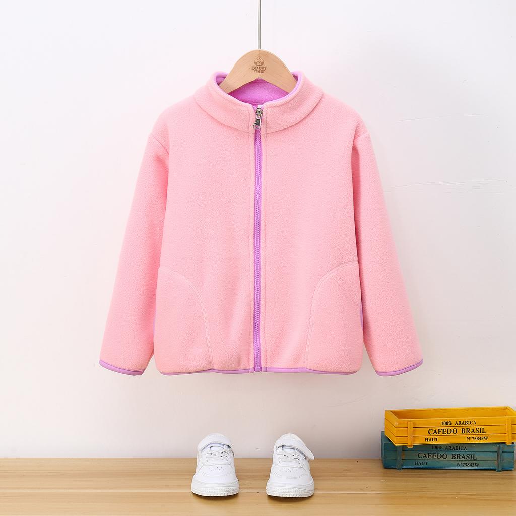 Balababy Autumn Winter Fleece Children's Jacket Stylish Fashionable Fleece Casual Jacket for Kids