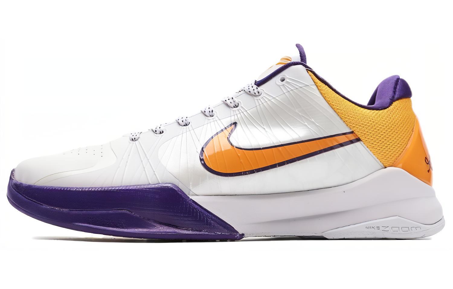 

Nike Zoom Kobe 5 White/Golden/Purple 386430-102 44.5