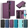Zipper Doka Multi-Card Slots Case For Samsung Galaxy A320 A520 A6 A7 A8 2018 J330 J530 J730 J4 J6 Plus 2018 Wallet Flip Cover
