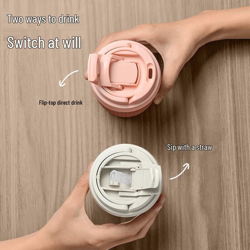 Vanow Borosilicate Glass Tumbler with Straw