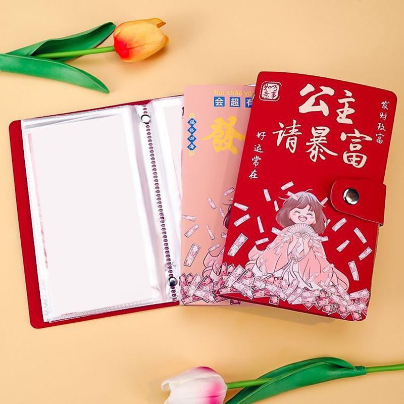 100 Envelopes Money Saving Challenge Get Rich Save Money Large Capacity Reusable Money Collection Book With Password Lock