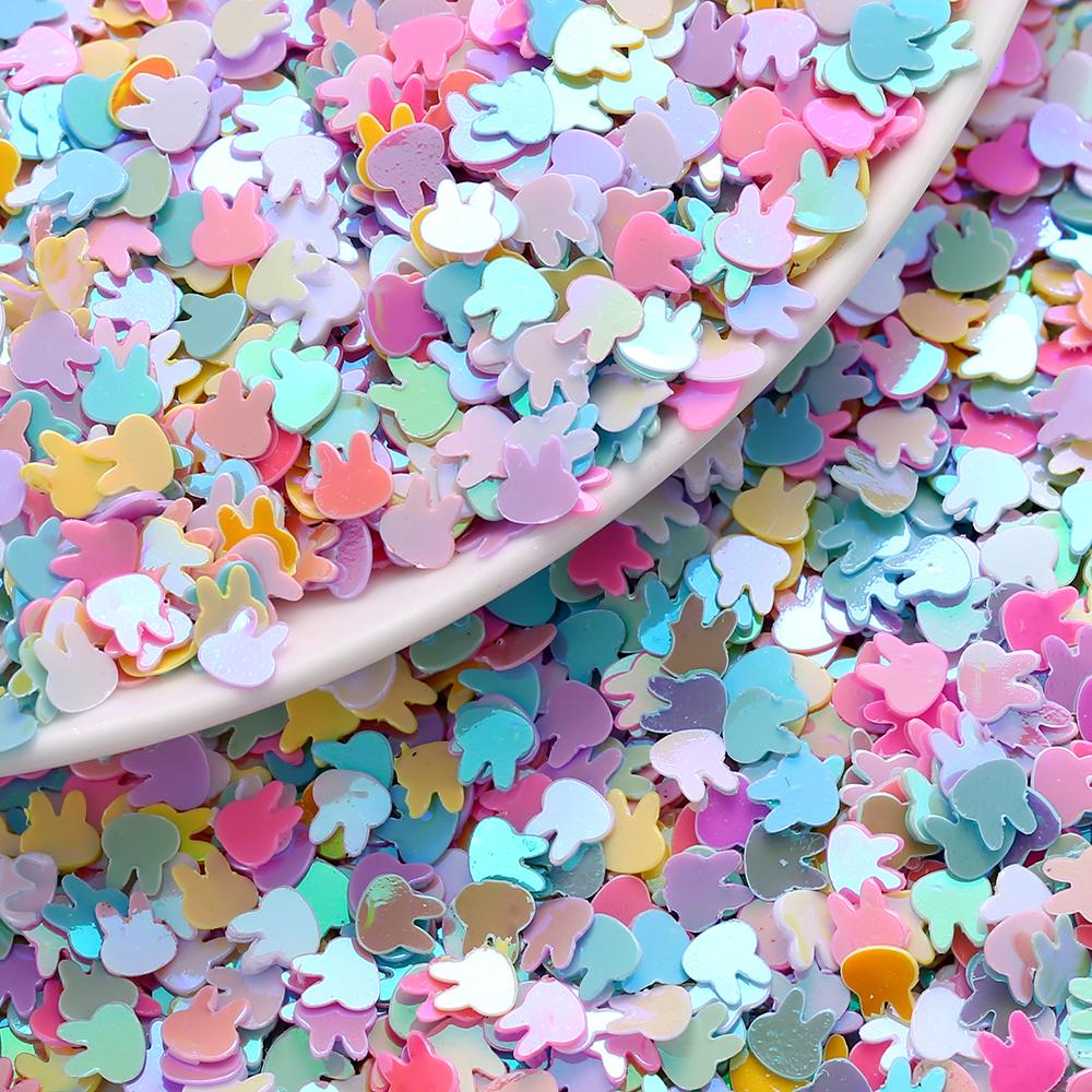 10g Butterfly Sequins Laser Glitter Sequin Epoxy Resin Paillettes Rabbit Heart Sequin for DIY Epoxy Resin Crafts Nail Art Decor