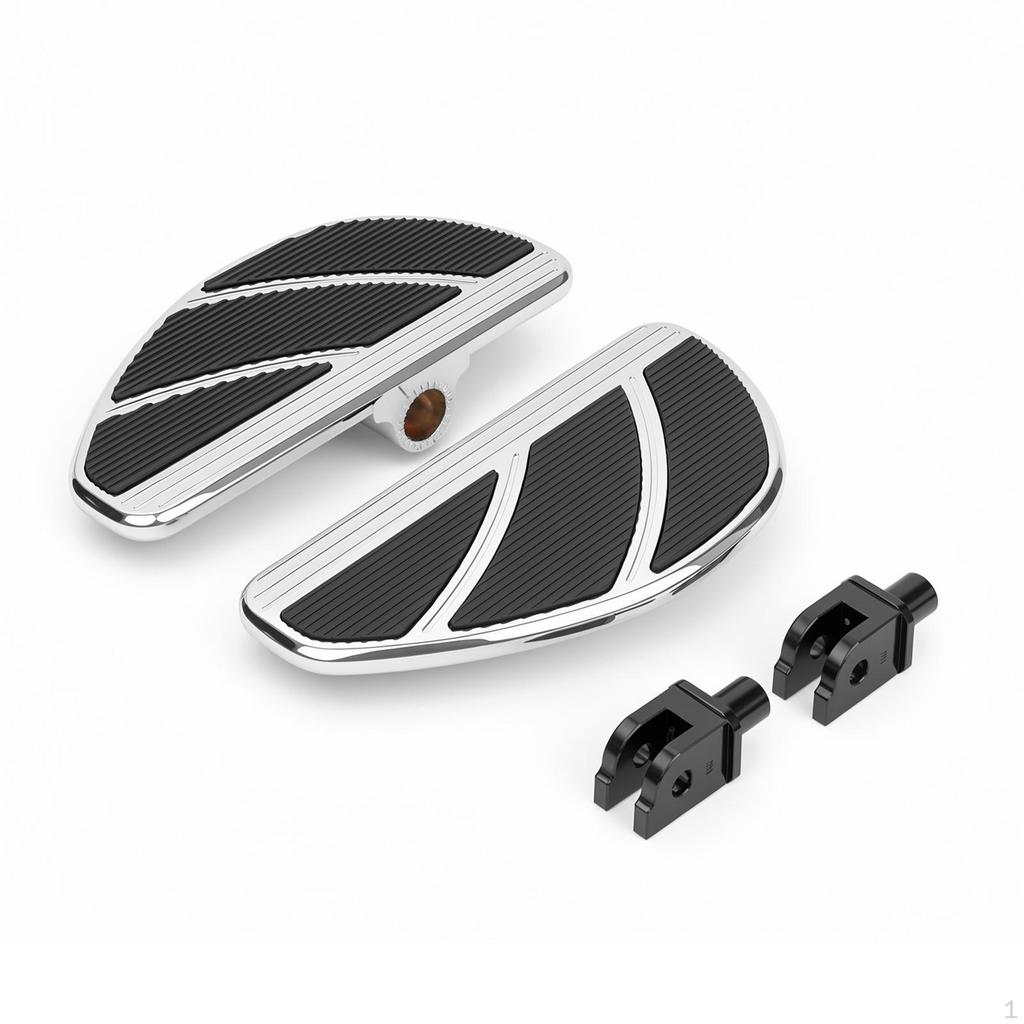Motorcycle Footboards with Clamps Comfortable for Motorcycles, Motorcyclists