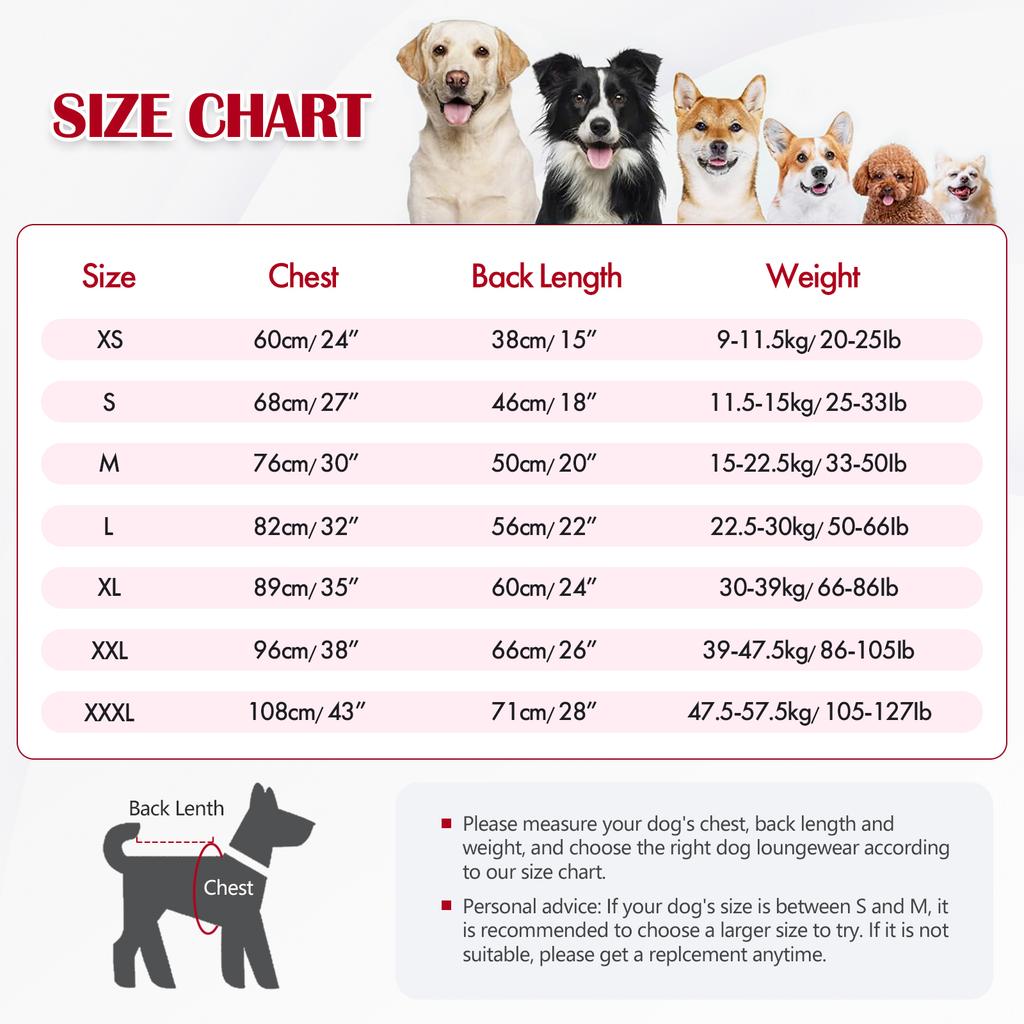 Pet Home Clothes  Anti-hair Loss Pajamas Fashion Winter Dog Clothes Medium/Large Dogs Four-legged Cotton Clothing Surgical Gowns