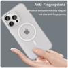 For iPhone 15 Pro Max Translucent Case Magnetic Phone Cover Compatible with MagSafe