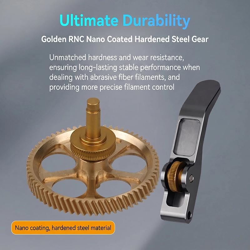 Metal Gear Hardened Steel All-Metal RNC Nano-Coated Wear Resistant for DIY Mechanical Modification Projects