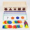 Wooden Sorting Educational Box For Children Shapes Colors Cognitive Skills Play