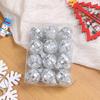 3-12CM Silver Christmas Ball Christmas Decoration Xmas Tree Pendent Ornaments Home Decor Navidad New Year 2026 Party Supplies