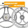 Premium Aluminum Alloy Stainless Steel Large Fly Fishing Reel - Smooth CNC Machining Suitable for Ice Fishing and Fly Fishing Fly Fishing Reel