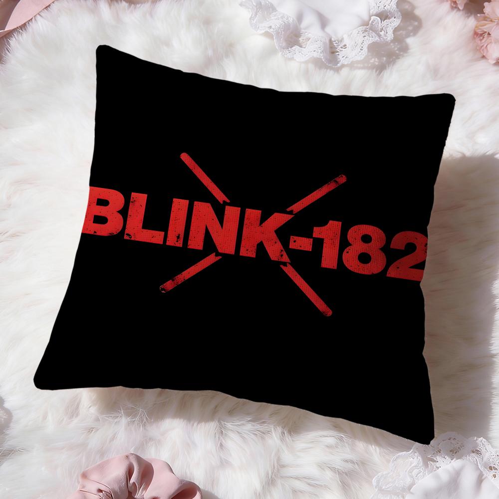 b-Blink-182 band Cushion Cover Premium Comfort Reversible Pillow Cove -Two in One Design for Any Room & Car Interior