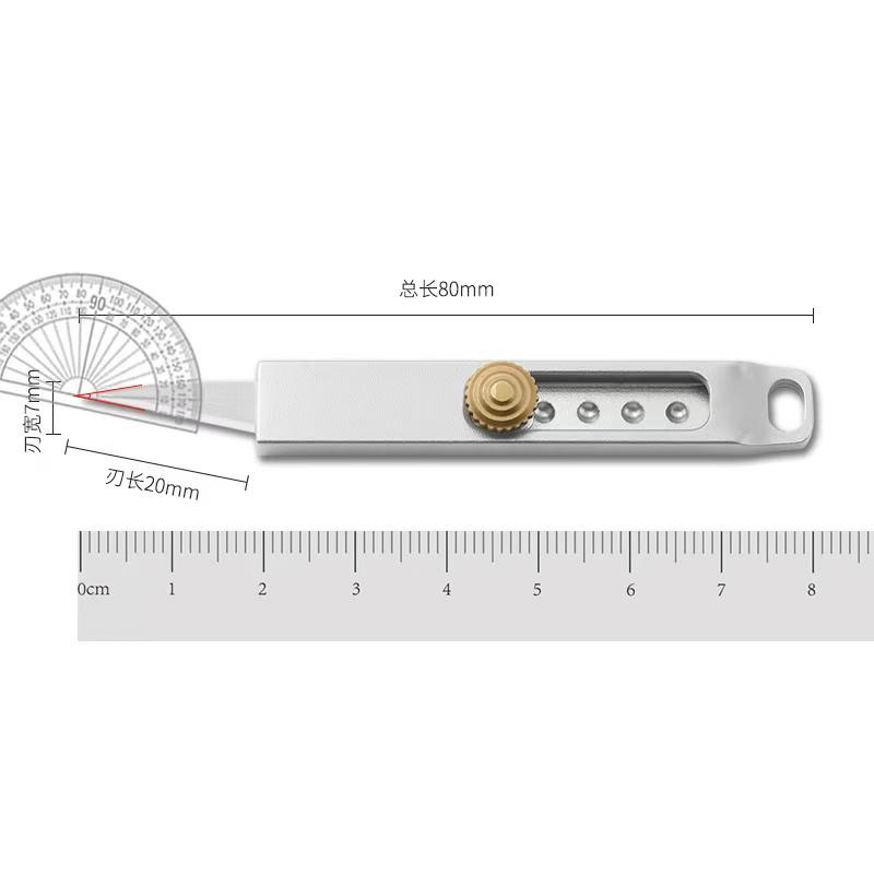 New Mini EDC Paper Cutting Knife Multi functional Pendant Key Telescopic Portable Small Knife for Unpacking Express Packages